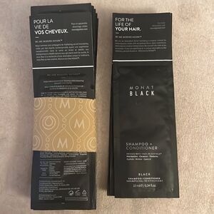 Monat Black Shampoo + Conditioner  samples - 13